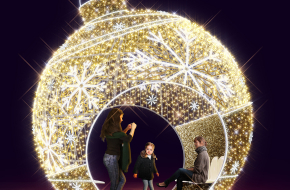 Elie Golden Walk Thru Ornament Display- 20% Off