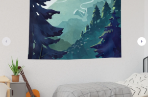 Canadian Mountain Tapestry- 20% Off