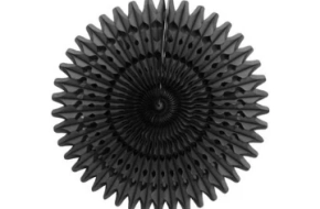 Devra Party Black Tissue Paper Fans- 30% Off