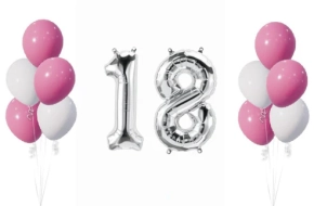 ONE UP BALLOONS  Pink Snow White birthday helium balloon bouquet set- 3.7% Off