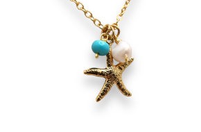 Invicta Angel Plated Women’s Starfish Pendant Necklace, Gold (MM-00775)- 85% off