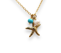 Invicta Angel Plated Women’s Starfish Pendant Necklace, Gold (MM-00775)- 85% off