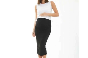 Ripe Ribbed Knit Pencil Skirt- 40% Off