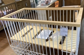 Ubabub Mod 3 in 1 Convertible Crib – Warm White Natural Open Box- 20% Off